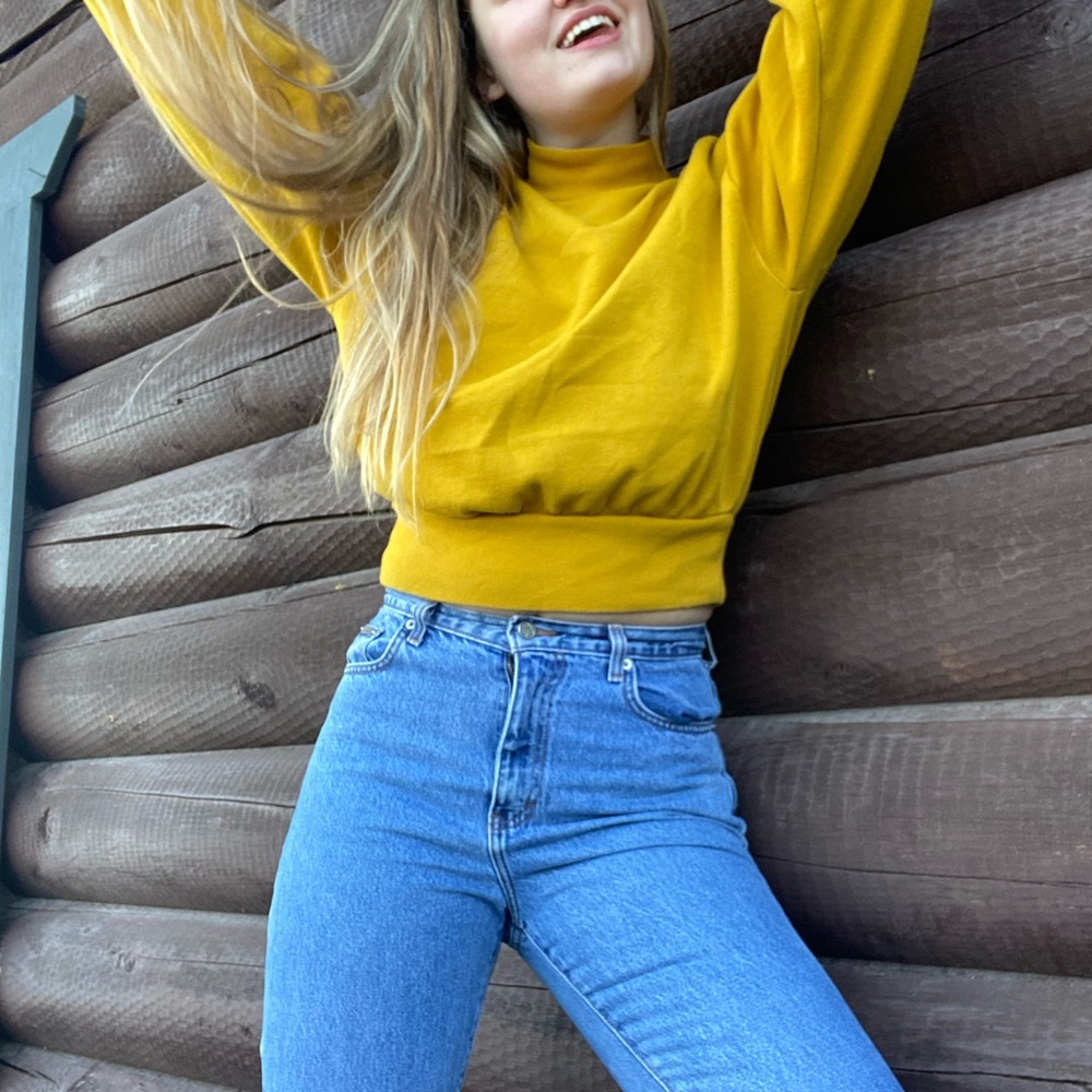 Mustard Forever 21 Sweater